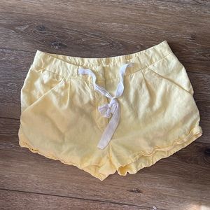 COPY - *yellow** ARITZIA Wilfred ALLEGRA linen blend shorts